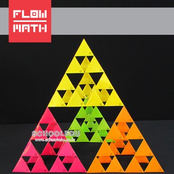 [플로우수학교구] 시어핀스키 피라미드 만들기 3단계(72장) - 4인용