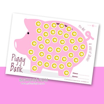 Piggy Bank Sticker Board