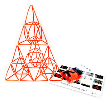 [4D프레임] 시에르핀스키 삼각형(이등변 2단계)