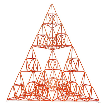 [4D프레임] 시에르핀스키 삼각형(이등변 3단계)
